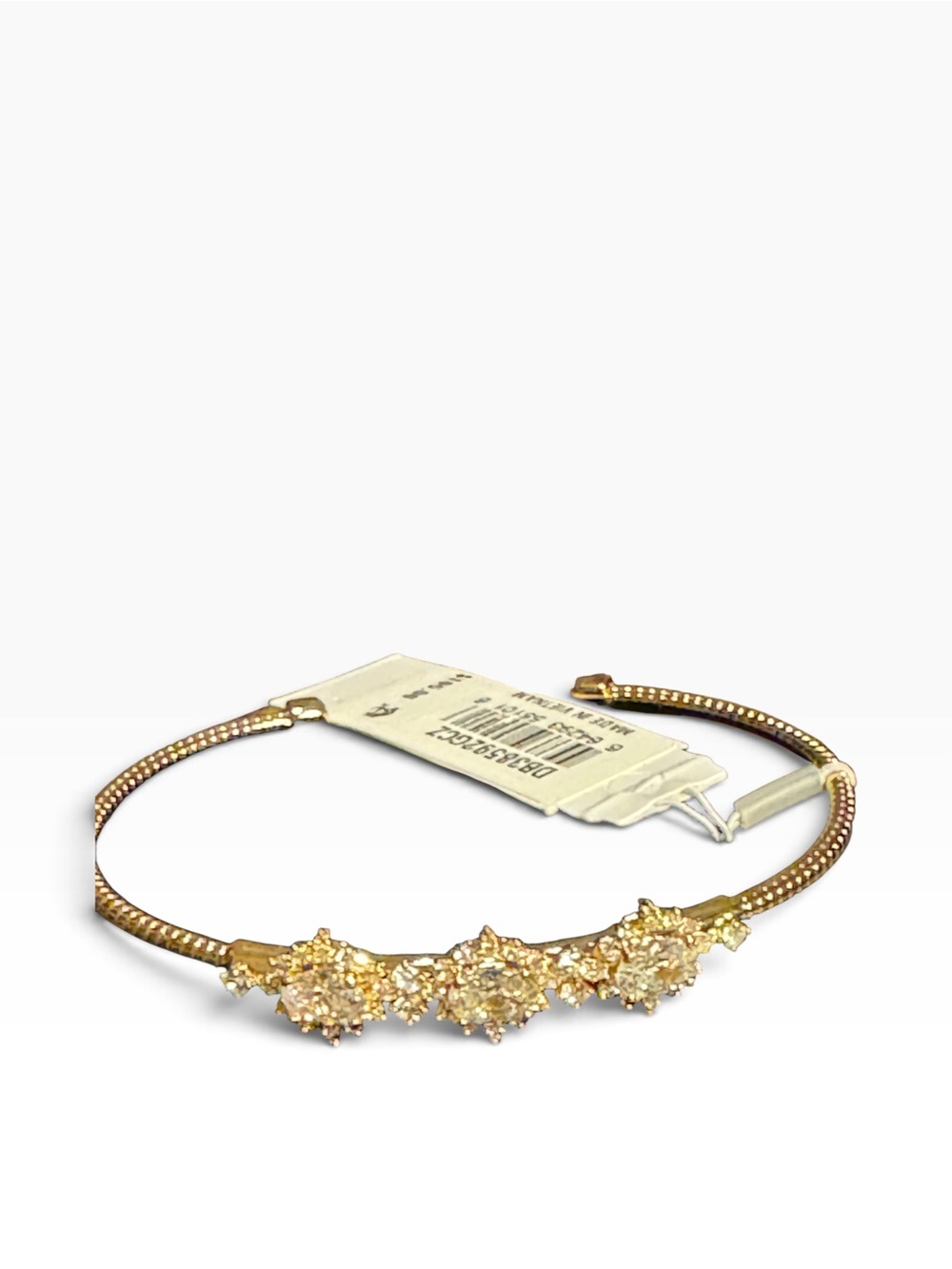 Eliot Danori gold tone crystal bangle bracelet